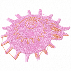 Seashell Embroidery Design 1 Seashell Embroidery Design 1